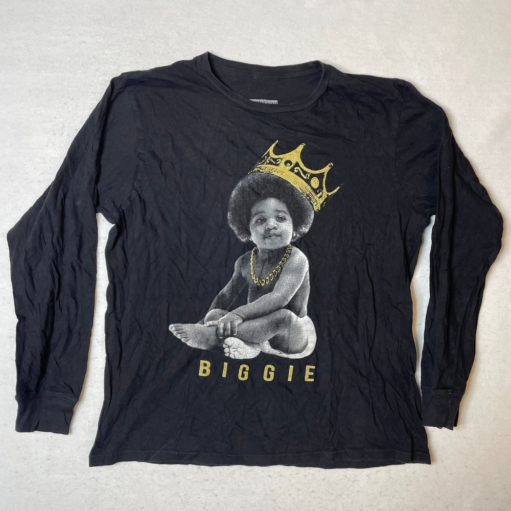 The Notorious BIG Biggie Smalls‎ Long Sleeve Graphic T-Shirt Men's Medium